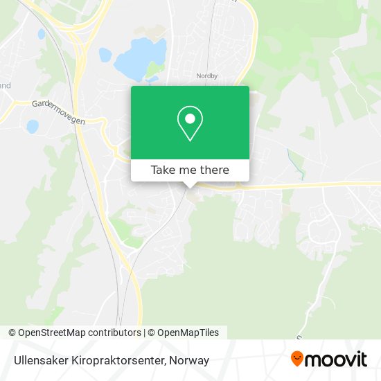 Ullensaker Kiropraktorsenter map