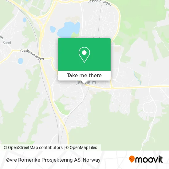 Øvre Romerike Prosjektering AS map