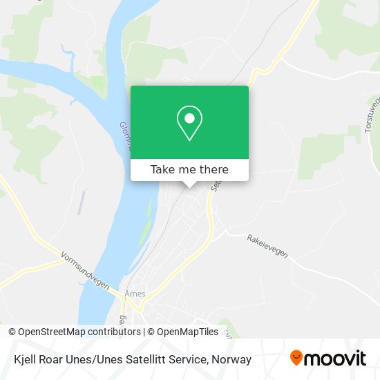 Kjell Roar Unes / Unes Satellitt Service map