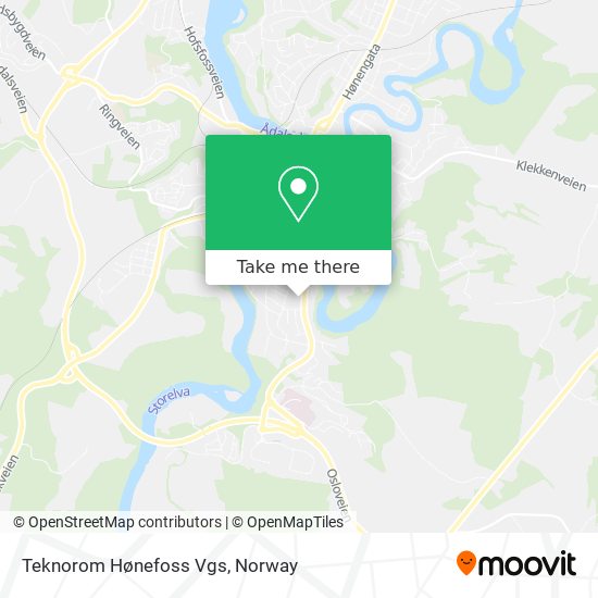 Teknorom Hønefoss Vgs map