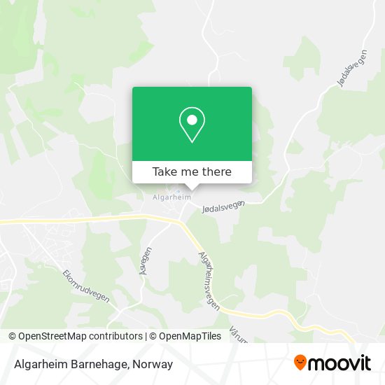 Algarheim Barnehage map