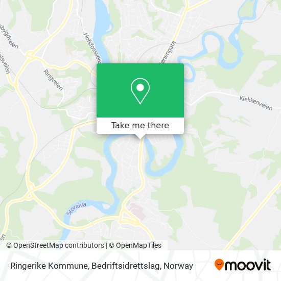 Ringerike Kommune, Bedriftsidrettslag map