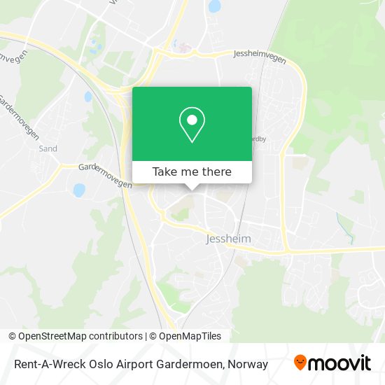 Rent-A-Wreck Oslo Airport Gardermoen map