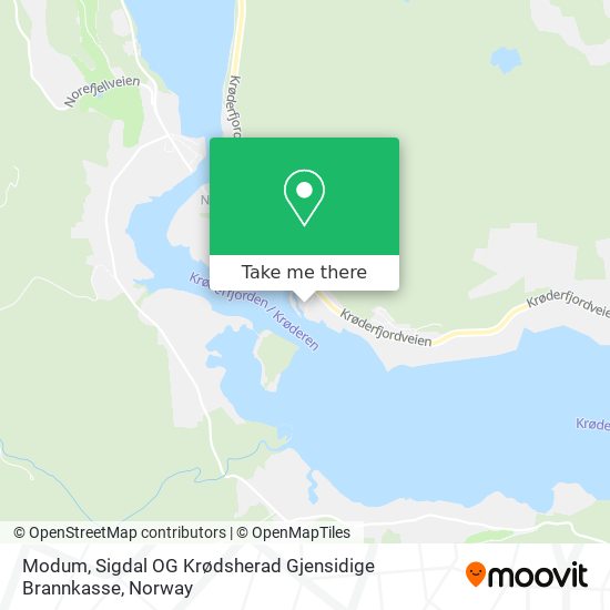 Modum, Sigdal OG Krødsherad Gjensidige Brannkasse map