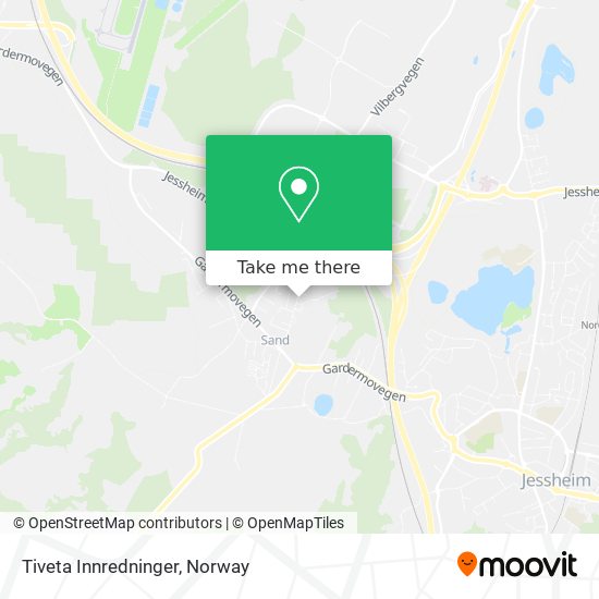 Tiveta Innredninger map