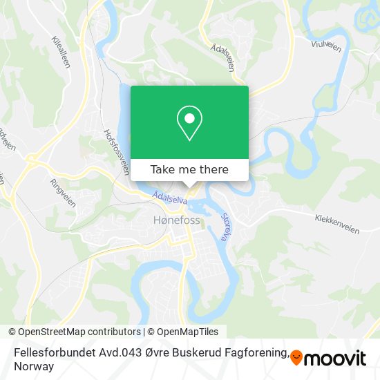 Fellesforbundet Avd.043 Øvre Buskerud Fagforening map