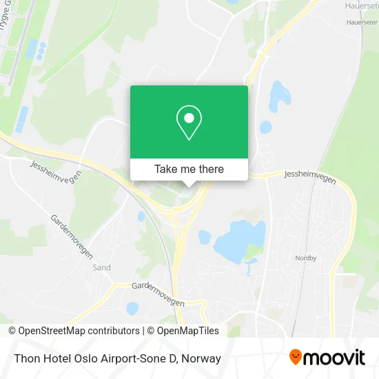 Thon Hotel Oslo Airport-Sone D map