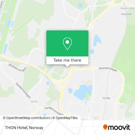 THON Hotel map