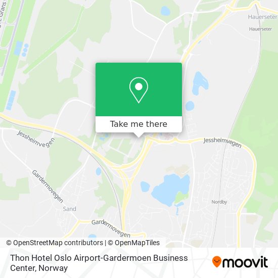 Thon Hotel Oslo Airport-Gardermoen Business Center map