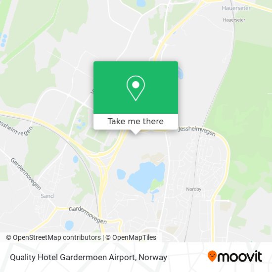 Quality Hotel Gardermoen Airport map