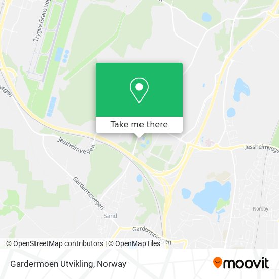 Gardermoen Utvikling map