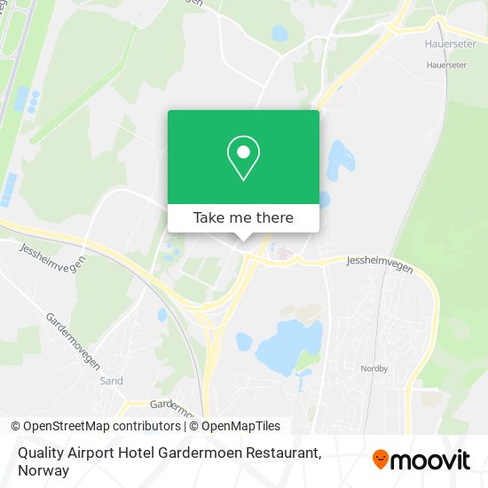 Quality Airport Hotel Gardermoen Restaurant map