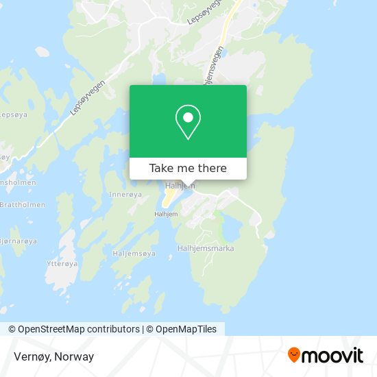 Vernøy map