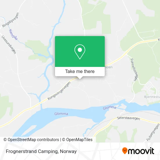 Frognerstrand Camping map