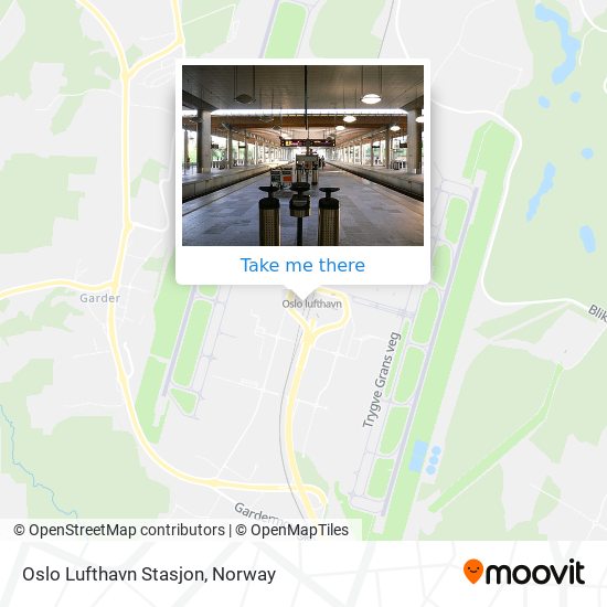 Oslo Lufthavn Stasjon map