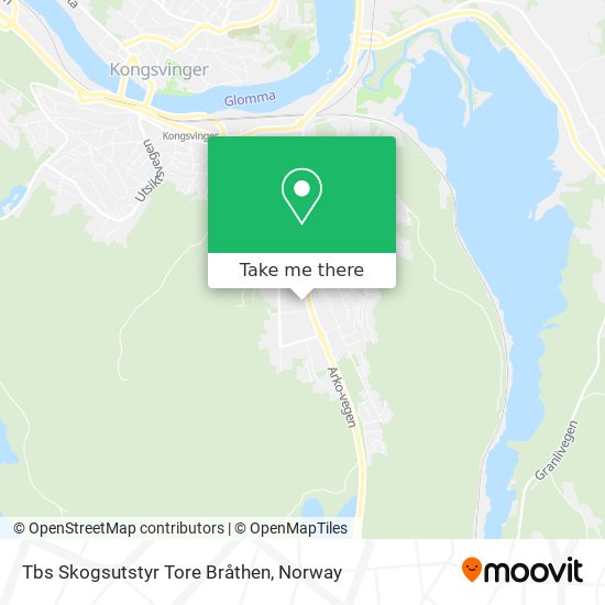 Tbs Skogsutstyr Tore Bråthen map