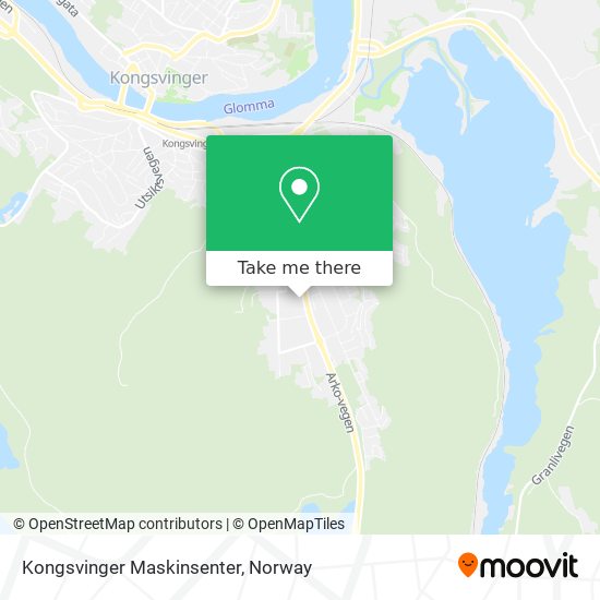 Kongsvinger Maskinsenter map