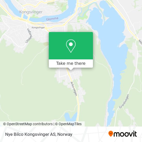 Nye Bilco Kongsvinger AS map