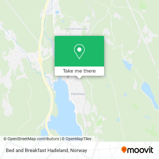 Bed and Breakfast Hadeland map