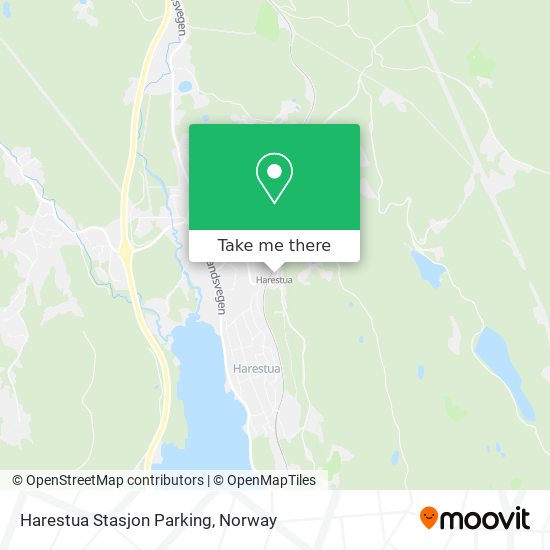 Harestua Stasjon Parking map