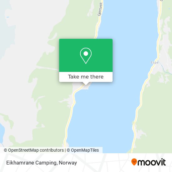 Eikhamrane Camping map