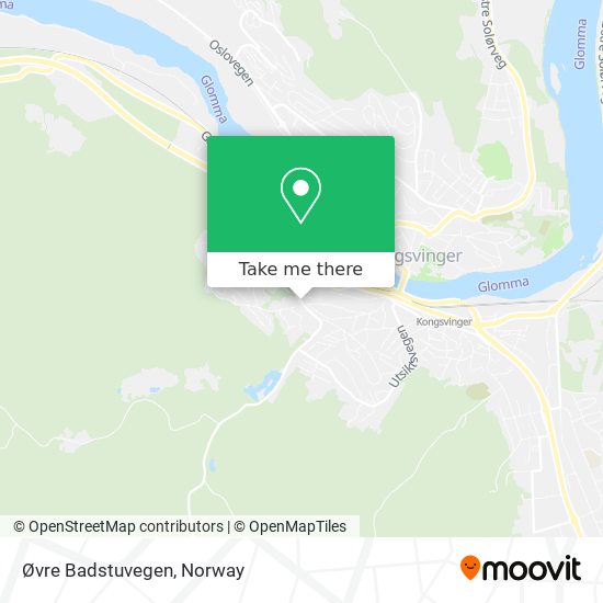 Øvre Badstuvegen map