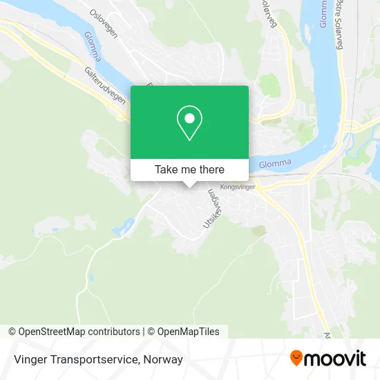 Vinger Transportservice map