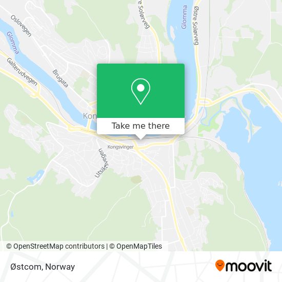 Østcom map