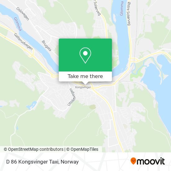 D 86 Kongsvinger Taxi map