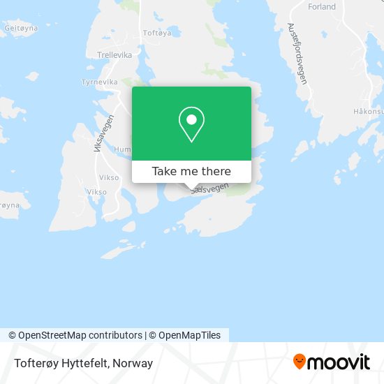 Tofterøy Hyttefelt map