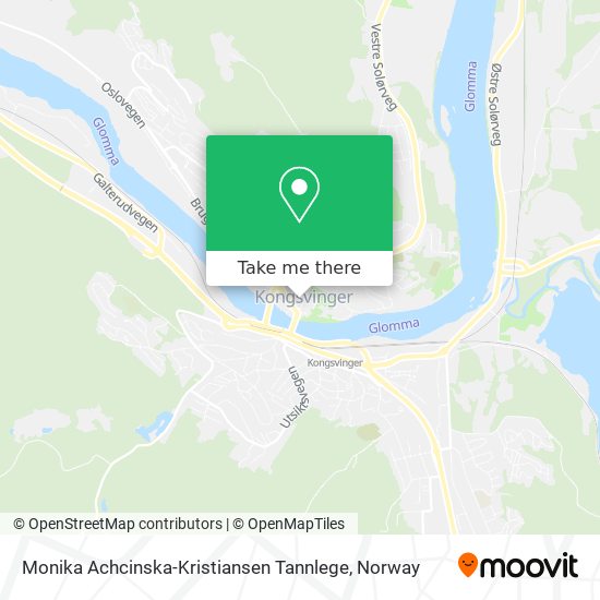 Monika Achcinska-Kristiansen Tannlege map