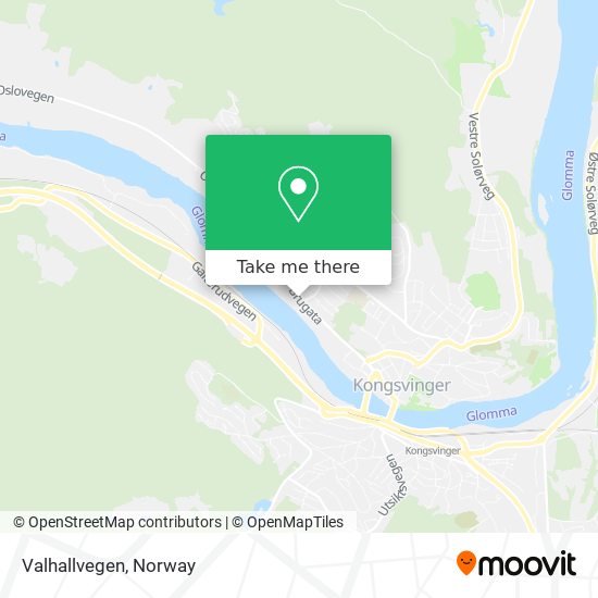 Valhallvegen map