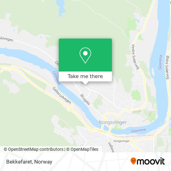 Bekkefaret map