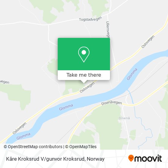 Kåre Kroksrud V / gunvor Kroksrud map