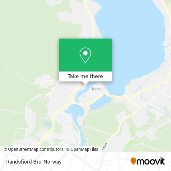 Randsfjord Bru map