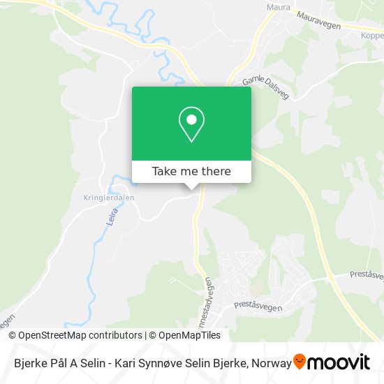 Bjerke Pål A Selin - Kari Synnøve Selin Bjerke map