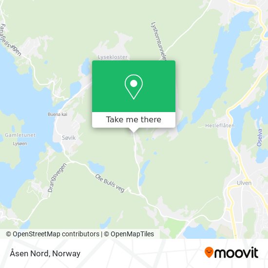 Åsen Nord map