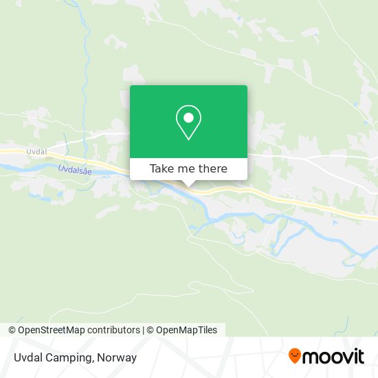 Uvdal Camping map