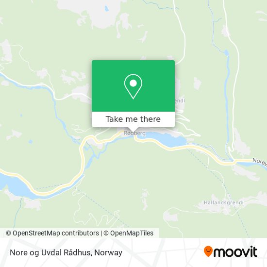 Nore og Uvdal Rådhus map