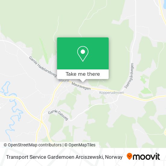 Transport Service Gardemoen Arciszewski map