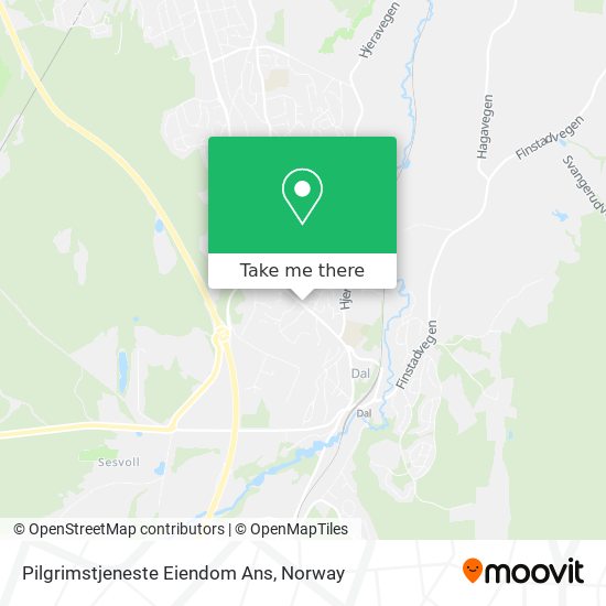Pilgrimstjeneste Eiendom Ans map