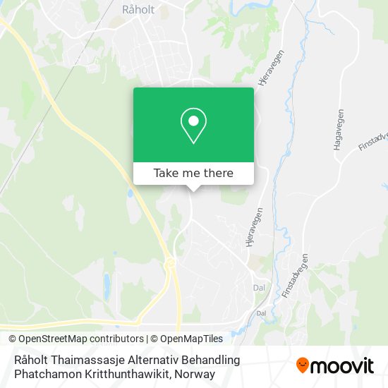 Råholt Thaimassasje Alternativ Behandling Phatchamon Kritthunthawikit map