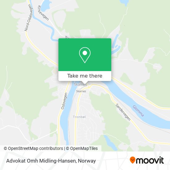 Advokat Omh Midling-Hansen map
