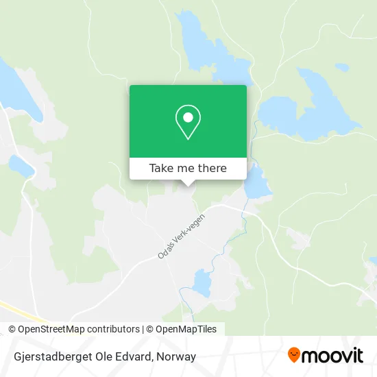 Gjerstadberget Ole Edvard map