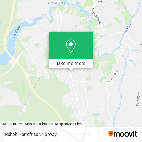 Råholt Herrefrisør map