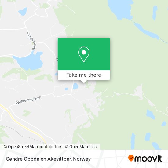 Søndre Oppdalen Akevittbar map
