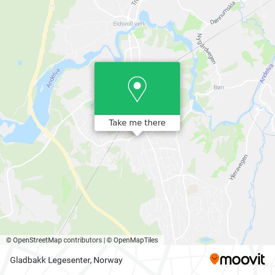 Gladbakk Legesenter map