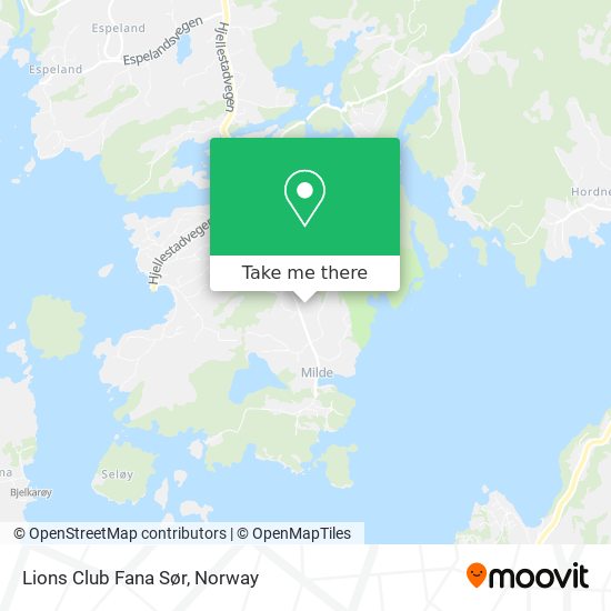 Lions Club Fana Sør map