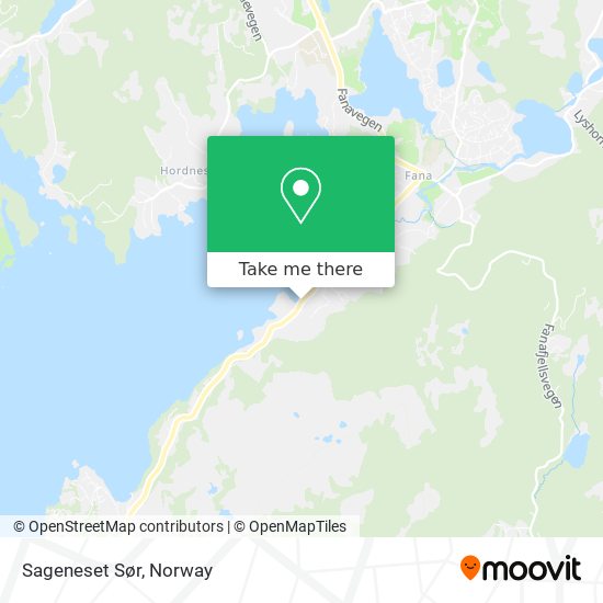 Sageneset Sør map