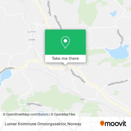 Lunner Kommune Omsorgssektor map